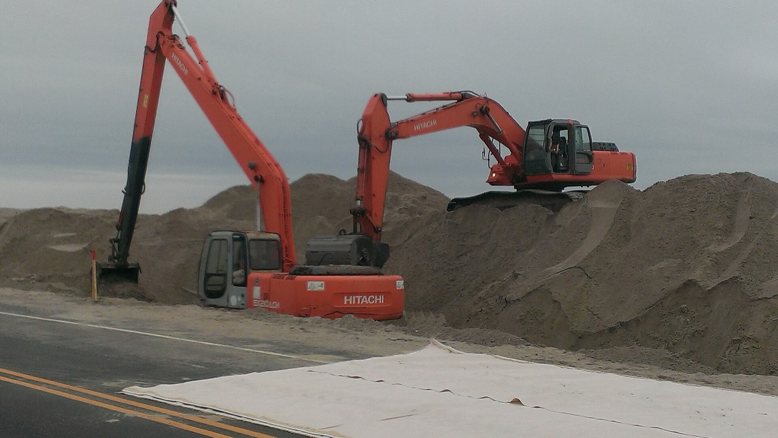 Pro-Tech excavators on a job site