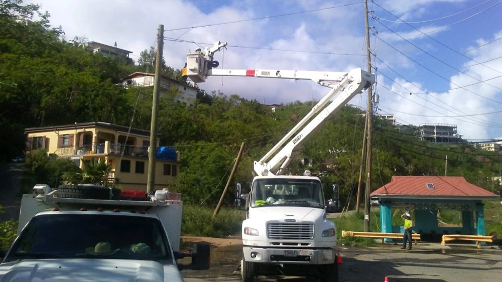 Pro-Tech bucket truck for line work